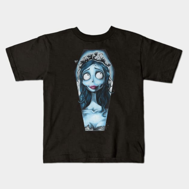 Corpse Bride Kids T-Shirt by EdsThreads